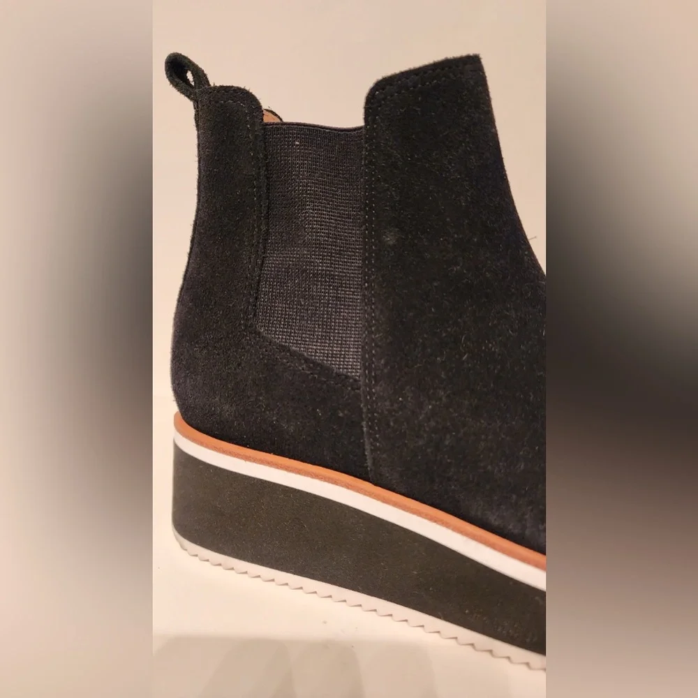 ANTONIO MELANI Brexton Platform Sneaker Ankle Bootie Women’s Black Suede Size 6M